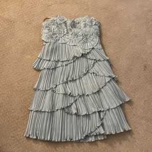 Stunning BCBG MaxAzria pale blue Runway dress